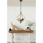 A&B Home Bundle of 6 Swithun 15" x 24" 4-Light Distressed White Rustic Wooden Chandelier