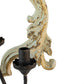 A&B Home Bundle of 6 Swithun 15" x 24" 4-Light Distressed White Rustic Wooden Chandelier