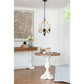 A&B Home Bundle of 6 Swithun 15" x 24" 4-Light Distressed White Rustic Wooden Chandelier