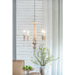 A&B Home Bundle of 7 18" x 25" 4-Light Distressed White Wooden Chandelier