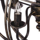 A&B Home Bundle of 7 19" x 21" Antique Black and Metal Chandelier