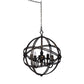 A&B Home Bundle of 7 19" x 21" Antique Black and Metal Chandelier