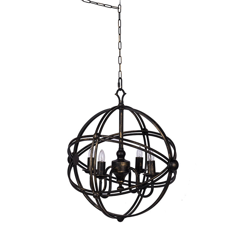 A&B Home Bundle of 7 19" x 21" Antique Black and Metal Chandelier