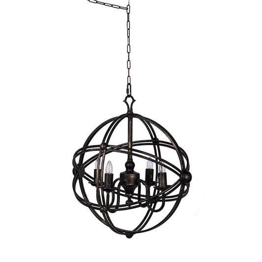 A&B Home Bundle of 7 19" x 21" Antique Black and Metal Chandelier