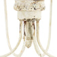 A&B Home Bundle of 7 19" x 29" Distressed White and Metal Chandelier