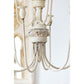 A&B Home Bundle of 7 19" x 29" Distressed White and Metal Chandelier