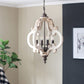 A&B Home Bundle of 7 20" x 27" Off-White and Bronze Chandelier