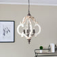A&B Home Bundle of 7 20" x 27" Off-White and Bronze Chandelier