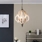 A&B Home Bundle of 7 20" x 27" Off-White and Bronze Chandelier