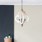 A&B Home Bundle of 7 20" x 27" Off-White and Bronze Chandelier