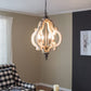 A&B Home Bundle of 7 20" x 27" Off-White and Bronze Chandelier