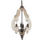 A&B Home Bundle of 7 20" x 27" Off-White and Bronze Chandelier