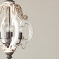 A&B Home Bundle of 7 20" x 27" Off-White and Bronze Chandelier