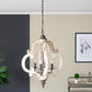 A&B Home Bundle of 7 20" x 27" Off-White and Bronze Chandelier