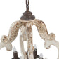 A&B Home Bundle of 7 20" x 27" Off-White and Bronze Chandelier
