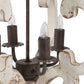 A&B Home Bundle of 7 20" x 27" Off-White and Bronze Chandelier