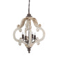 A&B Home Bundle of 7 20" x 27" Off-White and Bronze Chandelier