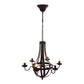 A&B Home Bundle of 7 25" x 24" 6-Light Antique Black Metal Chandelier