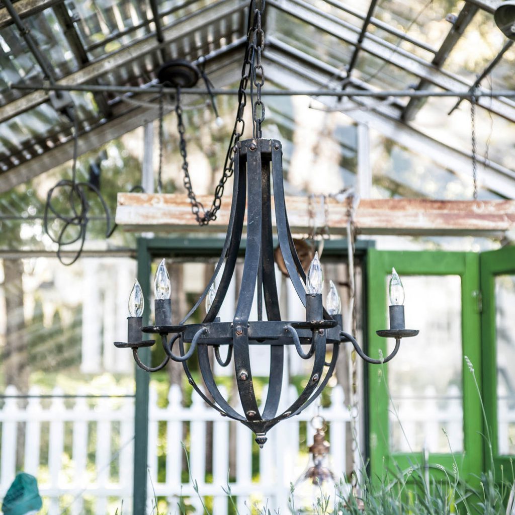 A&B Home Bundle of 7 25" x 24" Antique Black Chandelier