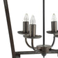 A&B Home Bundle of 7 Frey 18" x 28" Classic Black Chandelier