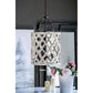 A&B Home Bundle of 7 Jolette 19" x 34" 4-Light Distressed White Wooden Chandelier With Antique Bronze Metal Fixture