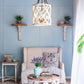 A&B Home Bundle of 7 Jolette 19" x 34" 4-Light Distressed White Wooden Chandelier With Antique Bronze Metal Fixture