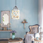 A&B Home Bundle of 7 Jolette 19" x 34" 4-Light Distressed White Wooden Chandelier With Antique Bronze Metal Fixture
