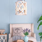 A&B Home Bundle of 7 Jolette 19" x 34" 4-Light Distressed White Wooden Chandelier With Antique Bronze Metal Fixture