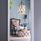 A&B Home Bundle of 7 Jolette 19" x 34" 4-Light Distressed White Wooden Chandelier With Antique Bronze Metal Fixture