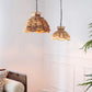 A&B Home Bundle of 7 Set of 2 Brown Rope Woven Chandelier With Iron Frame