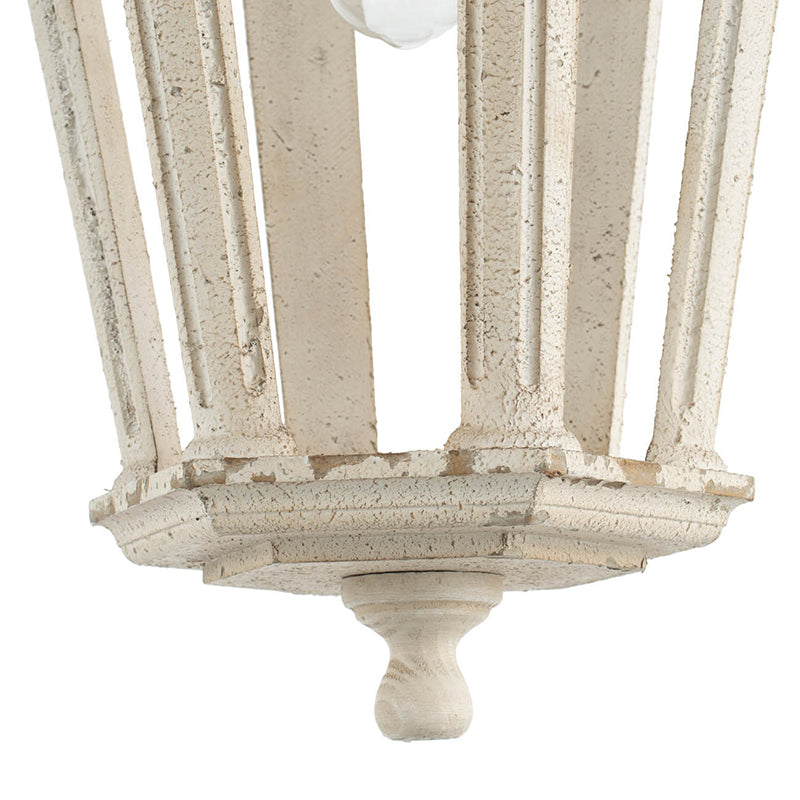 A&B Home Bundle of 8 Bonner 16" x 27" 1-Light Weathered White Chandelier