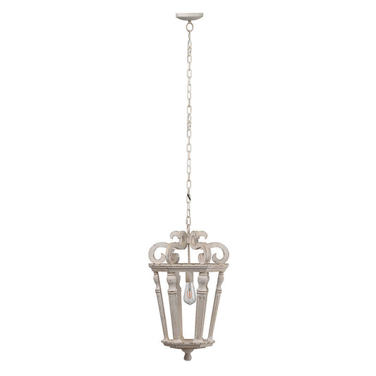 A&B Home Bundle of 8 Bonner 16" x 27" 1-Light Weathered White Chandelier