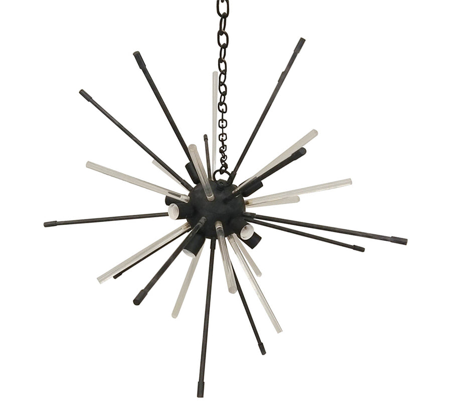 A&B Home Bundle of 8 Estrella 32" x 29" Black Pendant Lighting
