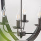 A&B Home Bundle of 8 Malin 16" x 29" 4-Light Rustic Vintage Chandelier