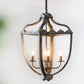 A&B Home Bundle of 8 Malin 16" x 29" 4-Light Rustic Vintage Chandelier
