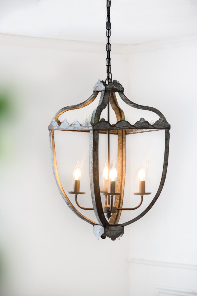 A&B Home Bundle of 8 Malin 16" x 29" 4-Light Rustic Vintage Chandelier