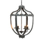 A&B Home Bundle of 8 Malin 16" x 29" 4-Light Rustic Vintage Chandelier
