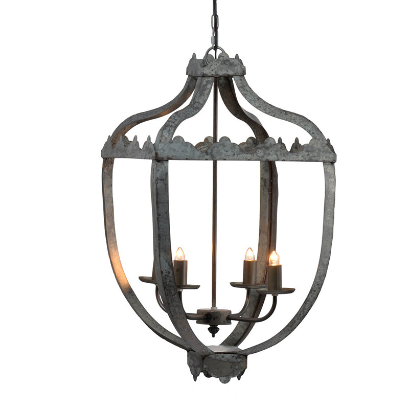 A&B Home Bundle of 8 Malin 16" x 29" 4-Light Rustic Vintage Chandelier