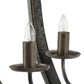 A&B Home Bundle of 8 Malin 16" x 29" 4-Light Rustic Vintage Chandelier