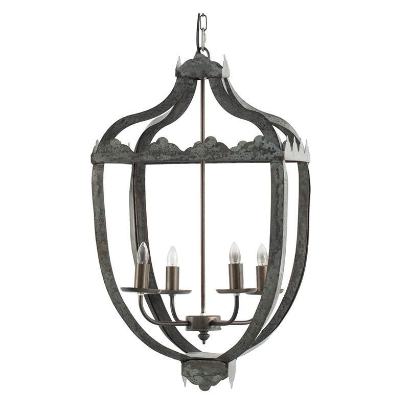 A&B Home Bundle of 8 Malin 16" x 29" 4-Light Rustic Vintage Chandelier