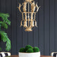 A&B Home Bundle of 9 20" x 28" Gold Metal Acanthus Leaf Design Chandelier