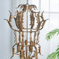 A&B Home Bundle of 9 20" x 28" Gold Metal Acanthus Leaf Design Chandelier