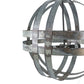 A&B Home Bundle of 9 Kenzo 20" x 21" 4-Light Antique Silver Orb Steel Chandelier