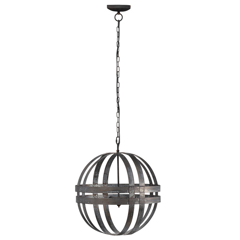 A&B Home Bundle of 9 Kenzo 20" x 21" 4-Light Antique Silver Orb Steel Chandelier