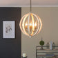 A&B Home Calder 22" x 28" Bundle of 5 6-Light Distressed White Wooden Chandelier