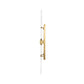 A&B Home Clarisse 8" x 42" Bundle of 8 Rectangular Gold Cut Glass Wall Sconce