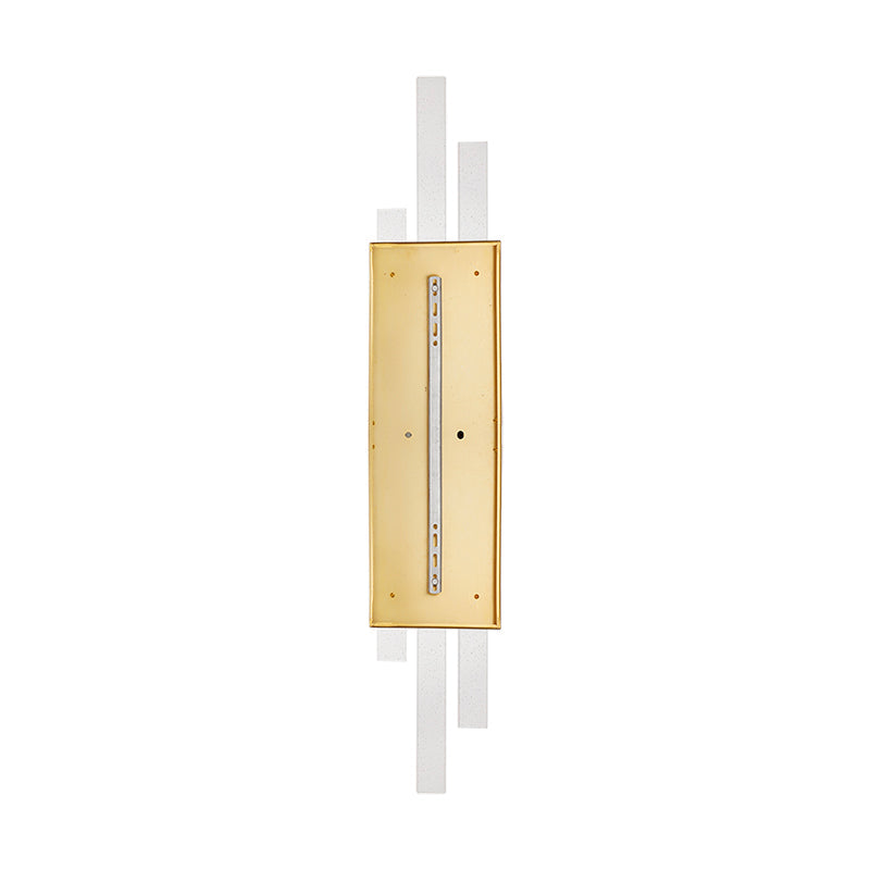 A&B Home Clarisse 8" x 42" Bundle of 8 Rectangular Gold Cut Glass Wall Sconce