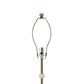 A&B Home Dervani 13" x 32" Bundle of 11 White Alabaster and Gold Metal Frame Table Lamp With White Drum Shade