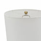 A&B Home Dervani 13" x 32" Bundle of 11 White Alabaster and Gold Metal Frame Table Lamp With White Drum Shade
