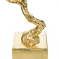 A&B Home Dita 51" x 43" Bundle of 2 Black Feather Shade and Gold Tree Branch Base Table Lamp